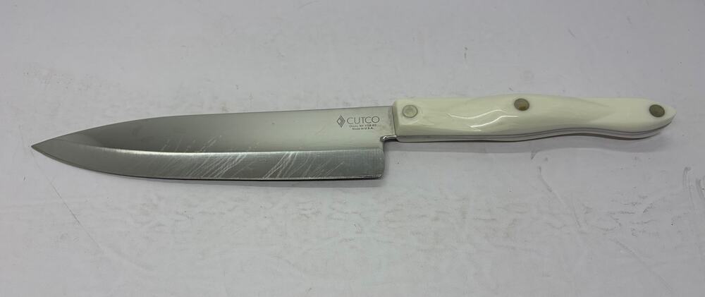 Cutco 1728 Petite Chef’s Knife Pearl White Handle 7.75” Blade